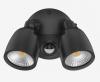 MURO-ECO 20W BLACK WITH SENSOR POLYCARB SPOTLIGHT IP65